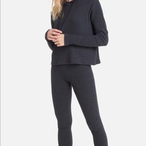 Lett  “Bari” Rib Drawstring Hoodie & pants size M